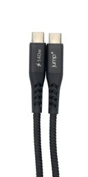 [JP-2103] jump+ USB-C to USB-C 2M Braided Pro Cable - Black