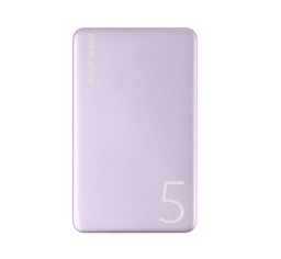 [LGX-13669] LOGiiX Piston Power 5000 mAh Aluminum Power Bank - Lavender