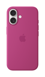 [MYY53ZM/A] Apple iPhone 16 Silicone Case with MagSafe - Fuchsia