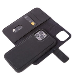 [D21IPO61DW4BK] Decoded Leather Detachable Wallet iPhone 12/12 Pro  - Black - Made for MagSafe
