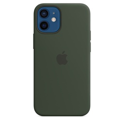 [MHKR3ZM/A] Apple iPhone 12 mini Silicone Case with MagSafe - Cypress Green
