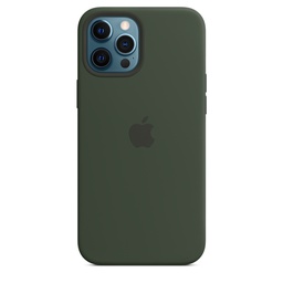 [MHLC3ZM/A] Apple iPhone 12 Pro Max Silicone Case with MagSafe - Cypress Green